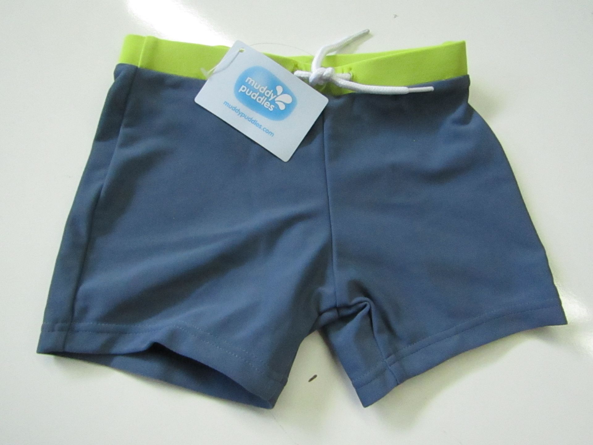 Muddy Puddles 5 X Boys Colour Block Trunks Blue/Lime Aged 2-3 yrs New & Packaged