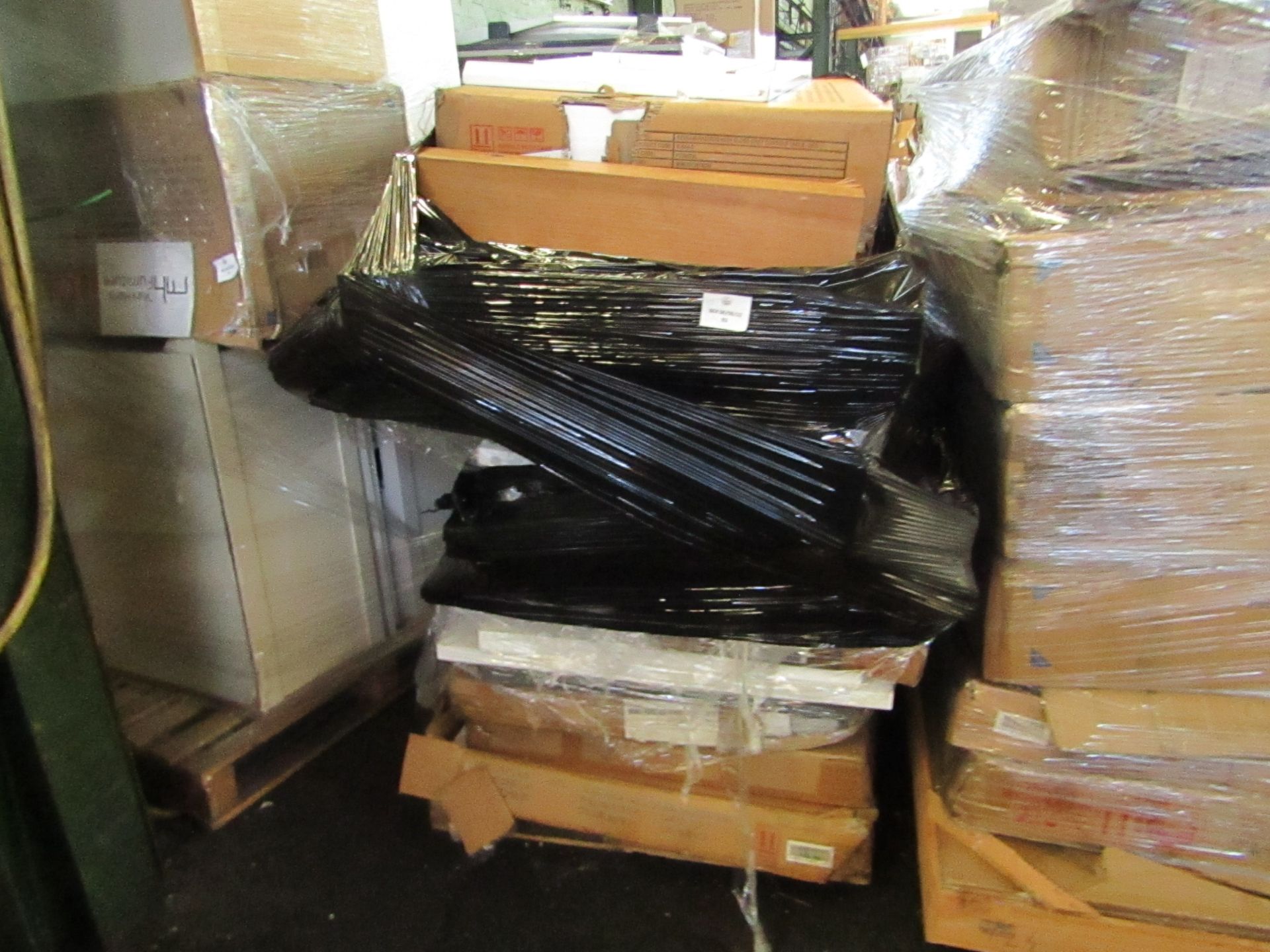 A Pallet of approx 14x Mark Harris Furniture items which includes Dining Tables and a console