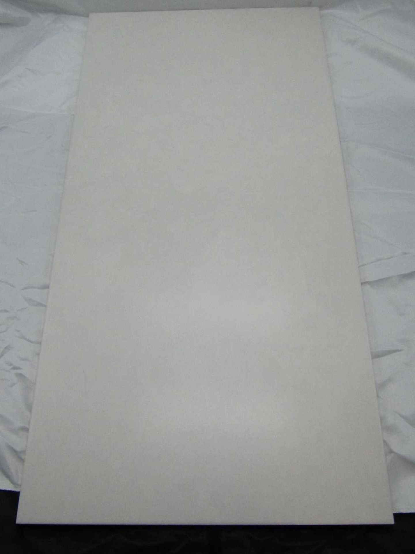 A pallet of 10x packs of 5 Johnsons Tiles 600x300mm Clovelly White wall and floor tiles, new, ref