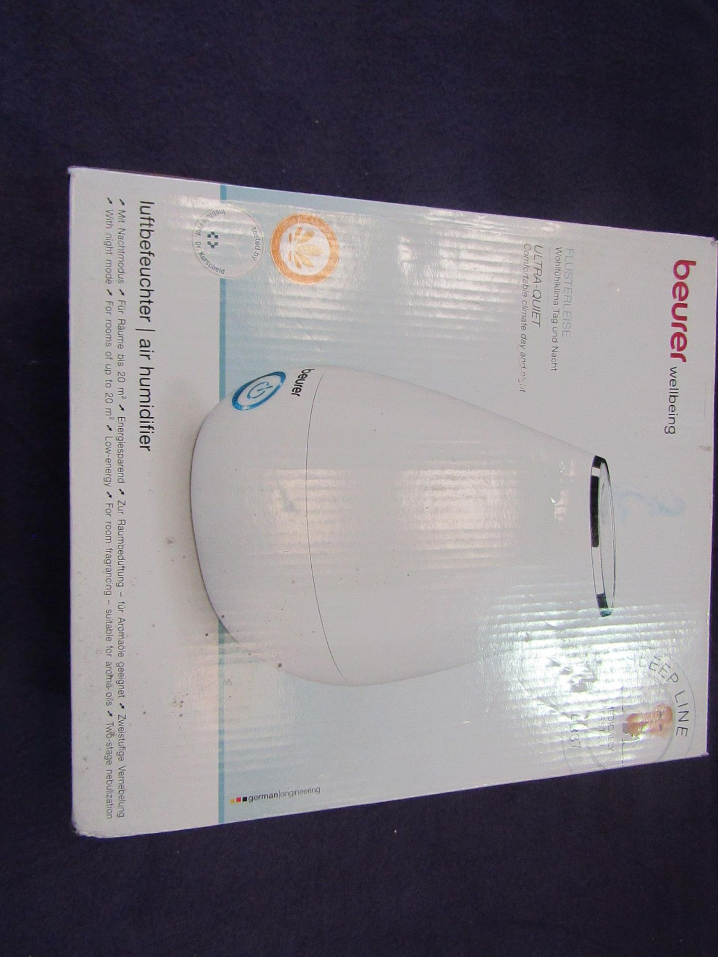 Beurer - Ultra Quiet Air Humidifier - LB37 - Looks In Good Condition & Boxed. RRP £55.00 @Argos.