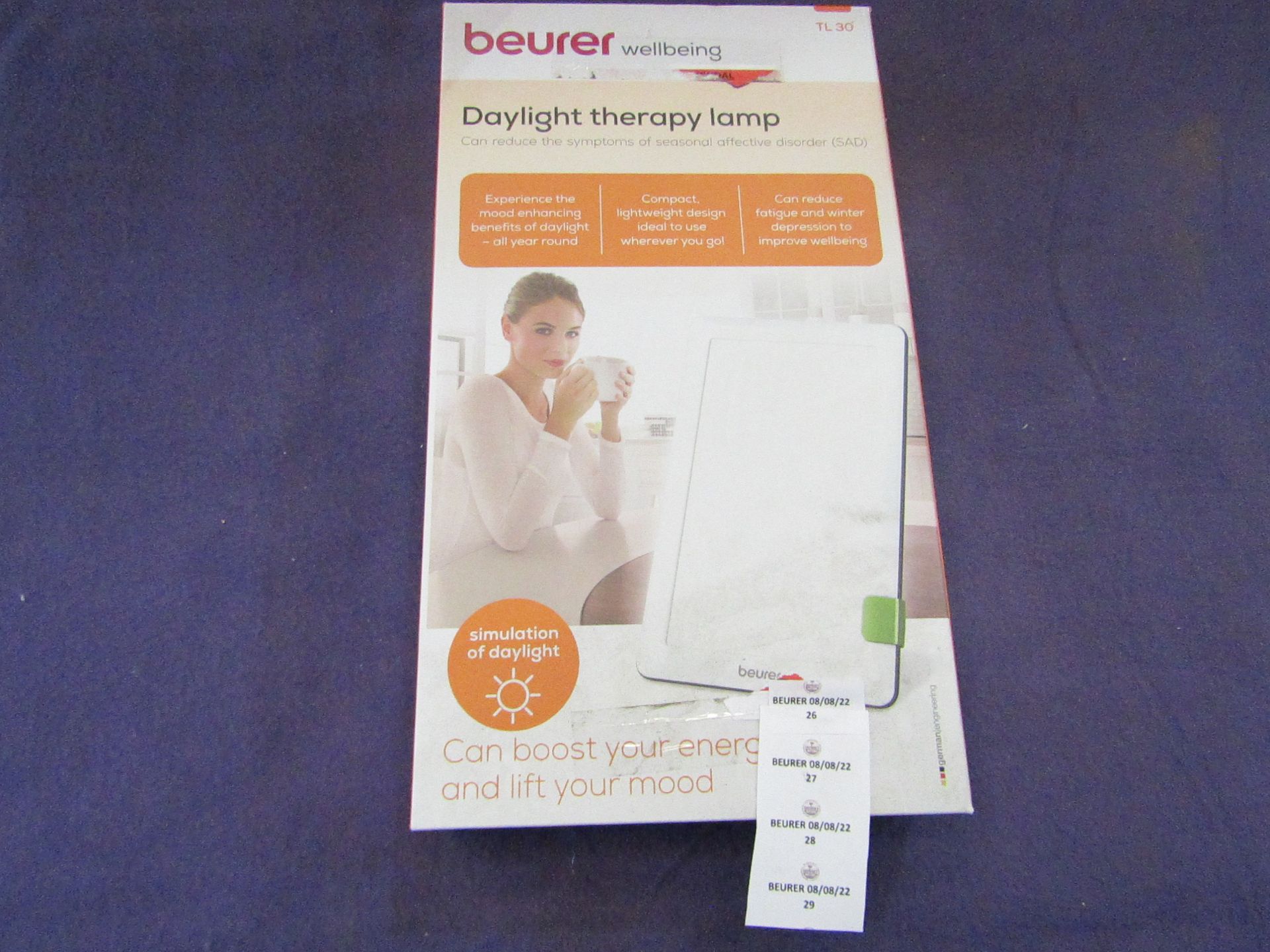 Beurer - Daylight Therapy Lamp - TL30 - ( Suitable For Use in Light Deprivation Symptoms ) - White -