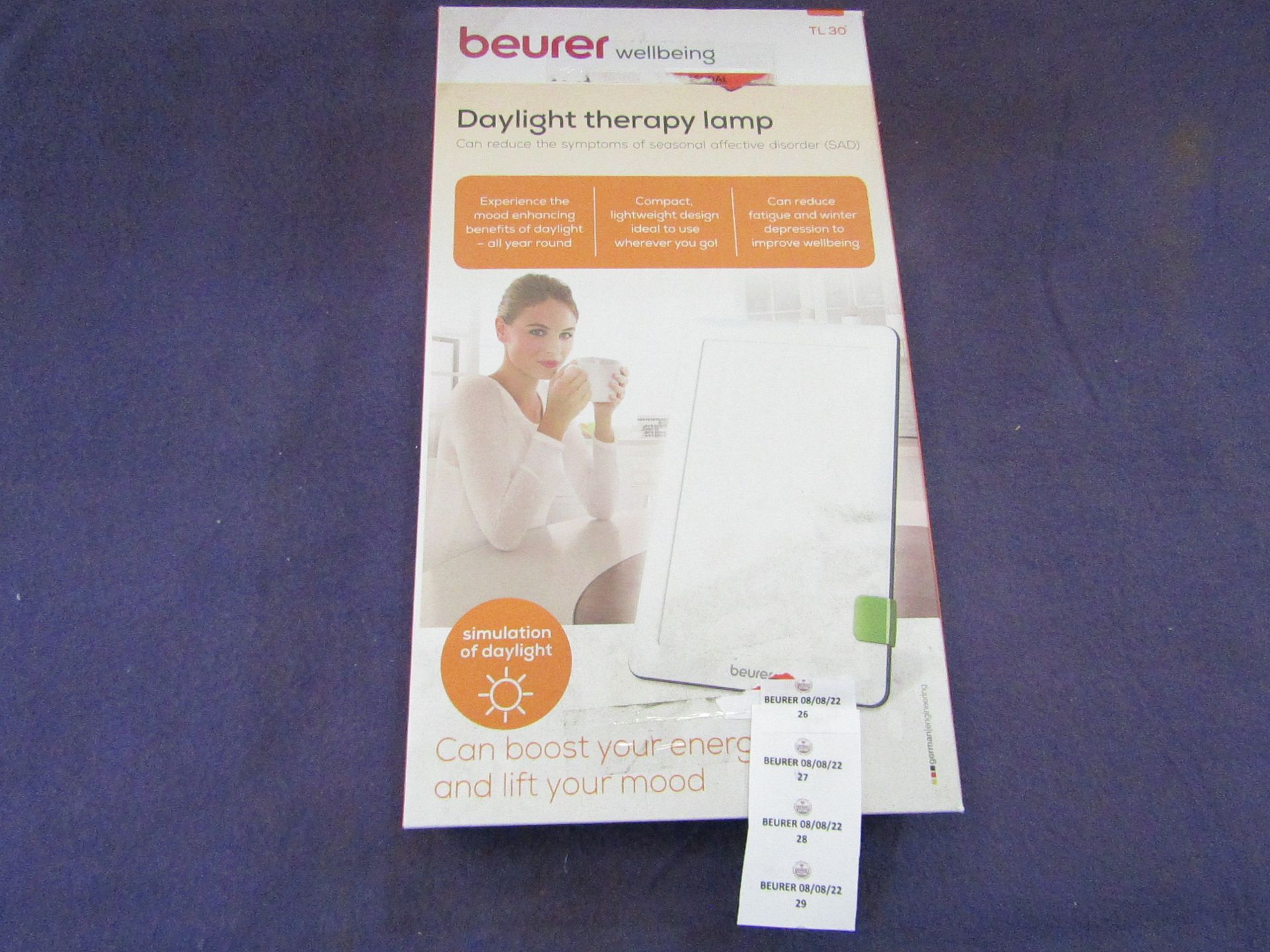 Beurer - Daylight Therapy Lamp - TL30 - ( Suitable For Use in Light Deprivation Symptoms ) - White -