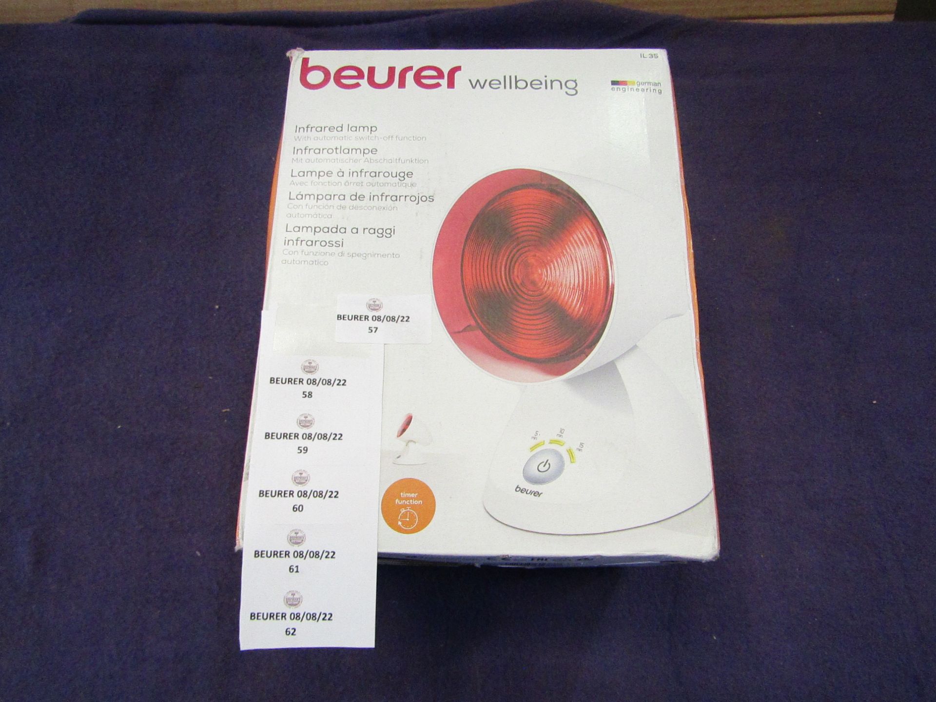 Beurer - Infrared Lamp - IL35 - Untested & Boxed. RRP £62.