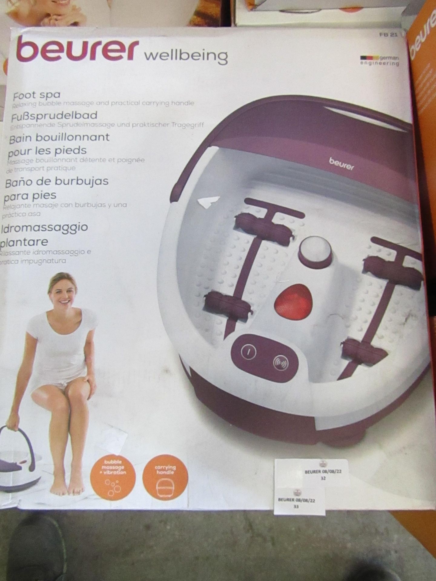 Beurer - Foot Spa - FB21 - ( Feet Relax With Soothing Aromatherapy ) - Looks In Good Condition &