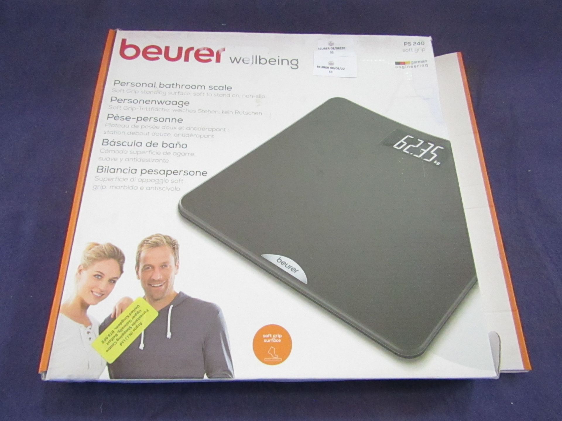 Beurer - Personal Soft Grip Bathroom Scale - PS240 - Unchecked & Boxed. RRP £30.00 @Amazon.