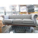Mark Harris Furniture Highgrove Grey Linen 3 Seater Sofa RRP ô?2399.00 - The items in this lot are