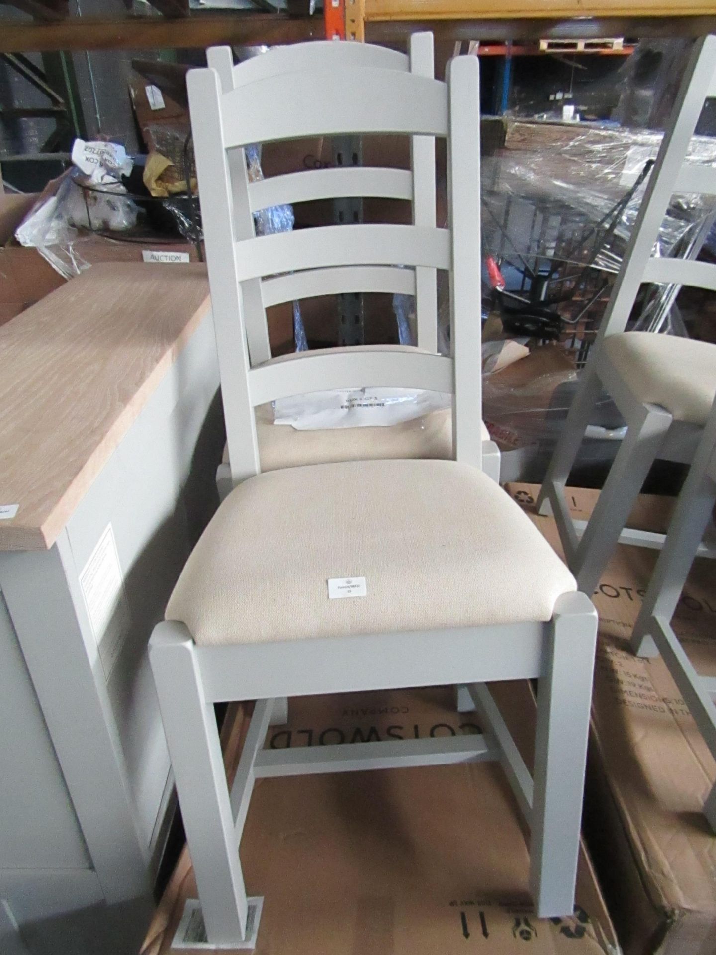 Cotswold Company Chester Dove Grey Ladderback Dining Chair RRP Â£155.00 - This item looks to be in