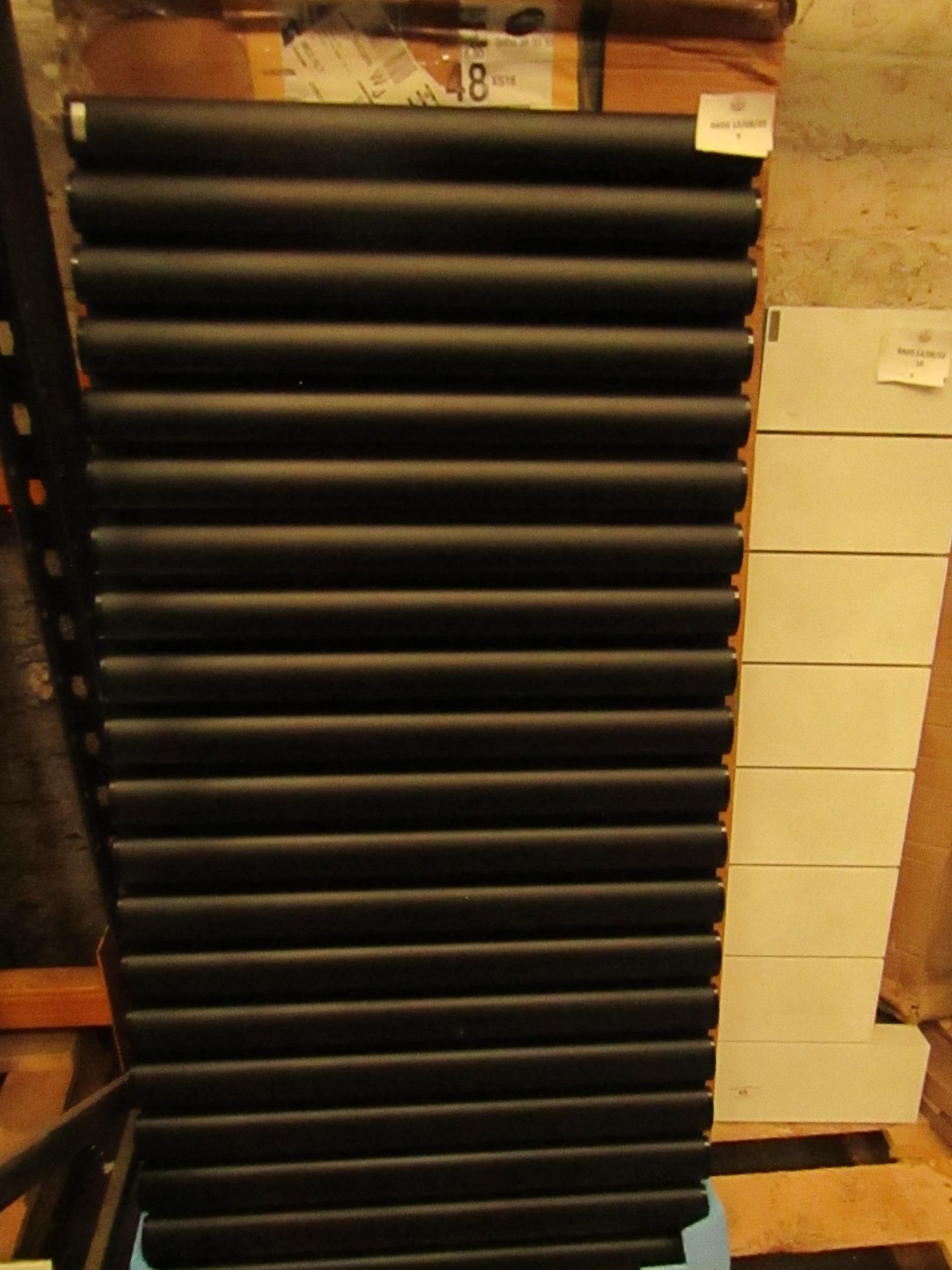 Carisa - Tallis Double Black Radiator - 600x1190mm - Looks In Good Condition & Boxed, Viewing