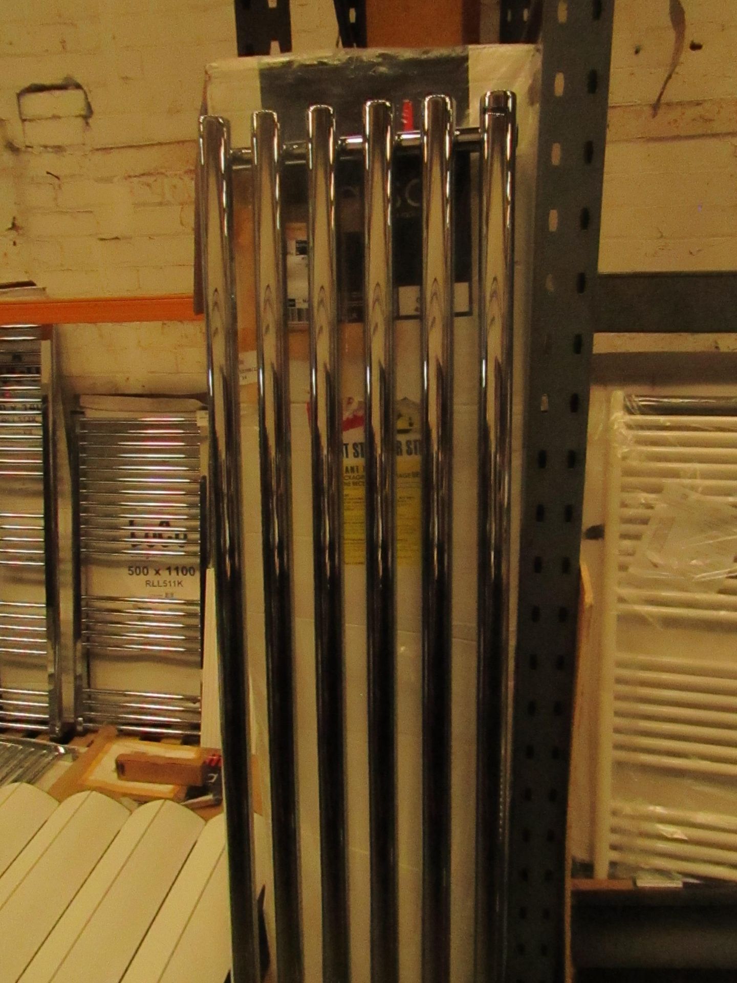 Carisa - Mayra Chrome Tall Radiator - 420x1800mm - Looks To Be In Good Condition, Viewing