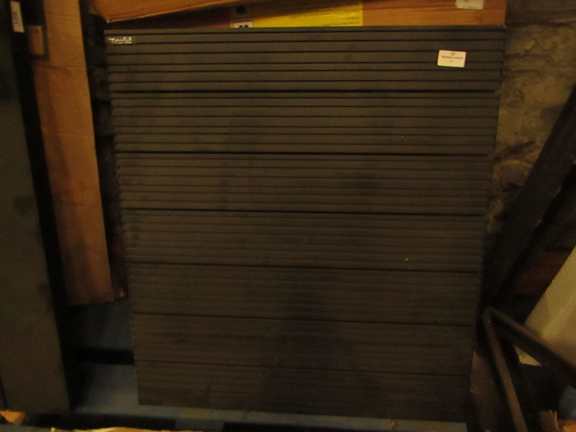 Carisa - Monza Textured Black Radiator - 600x660mm - Looks In Good Condition & Boxed, Viewing