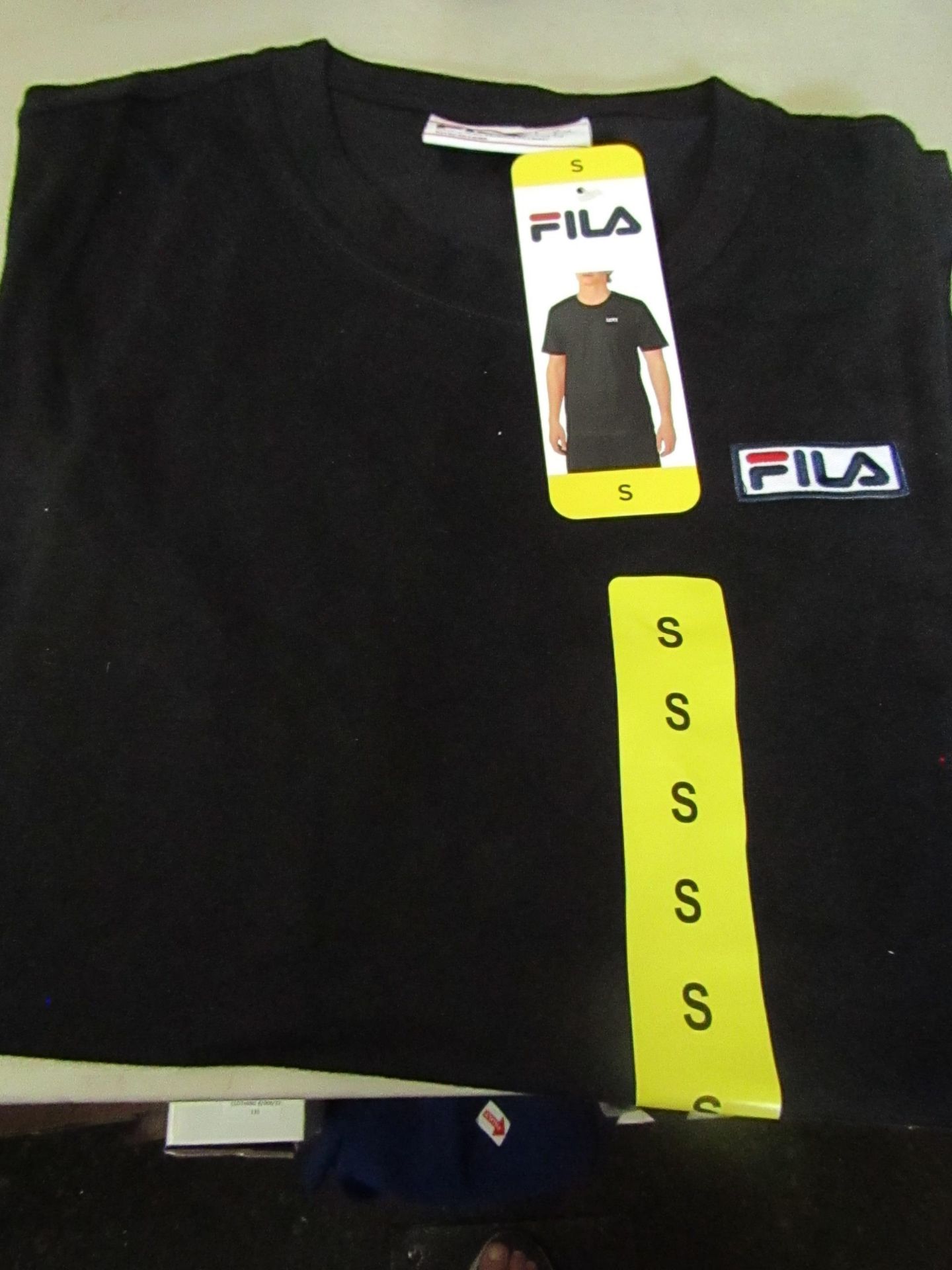 Fila Lucano T/Shirt Black Size S New With Tags