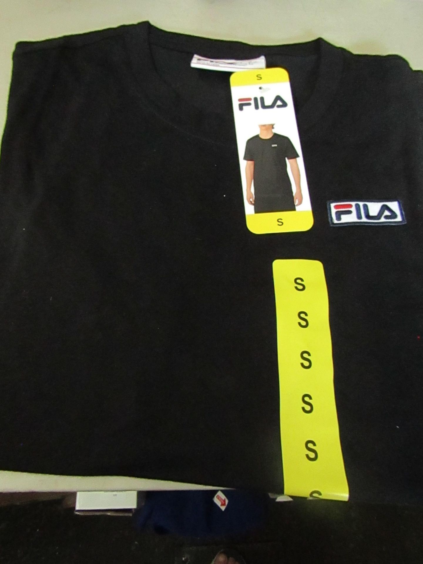 Fila Lucano T/Shirt Black Size S New With Tags