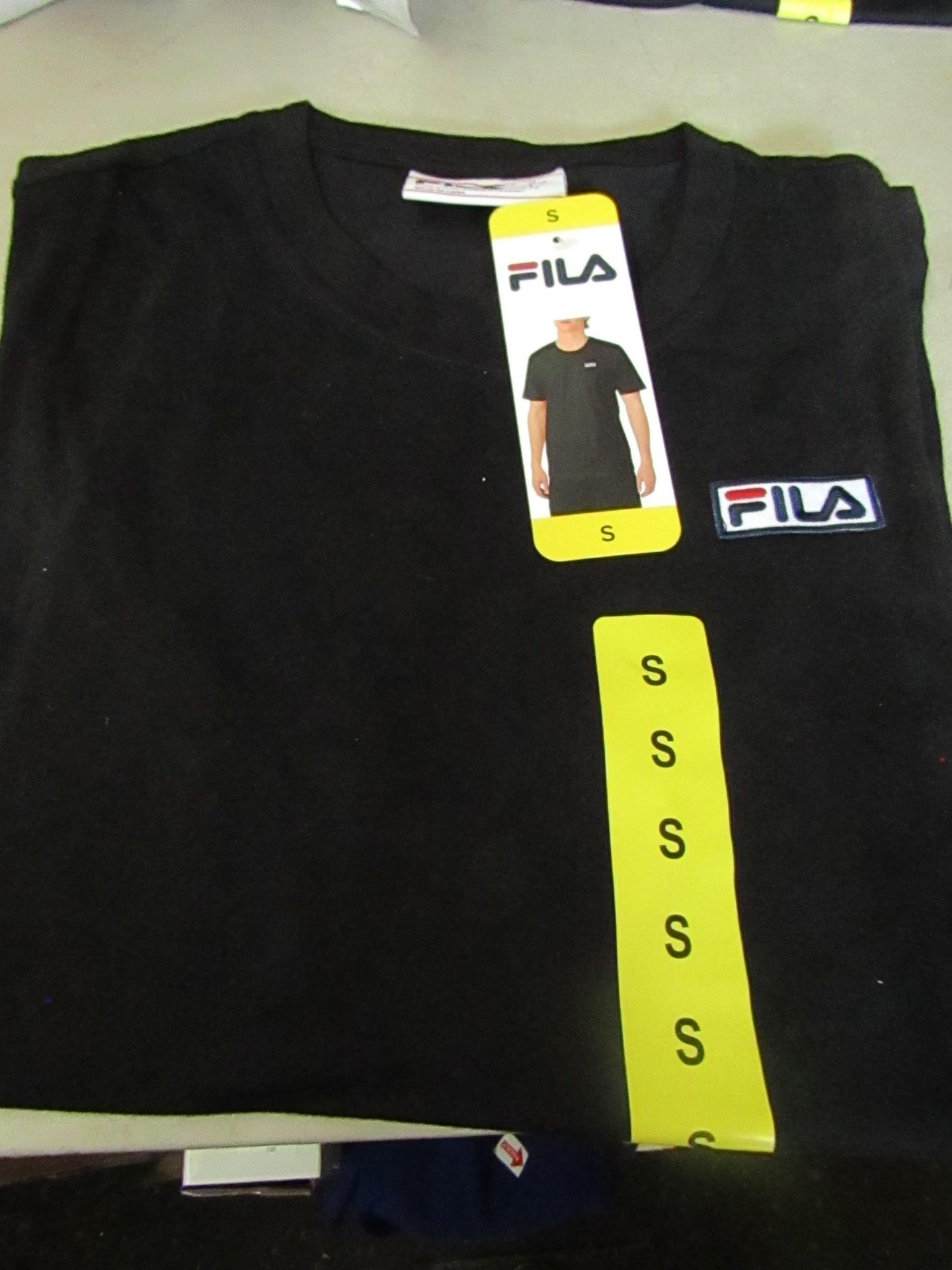 Fila Lucano T/Shirt Black Size S New With Tags