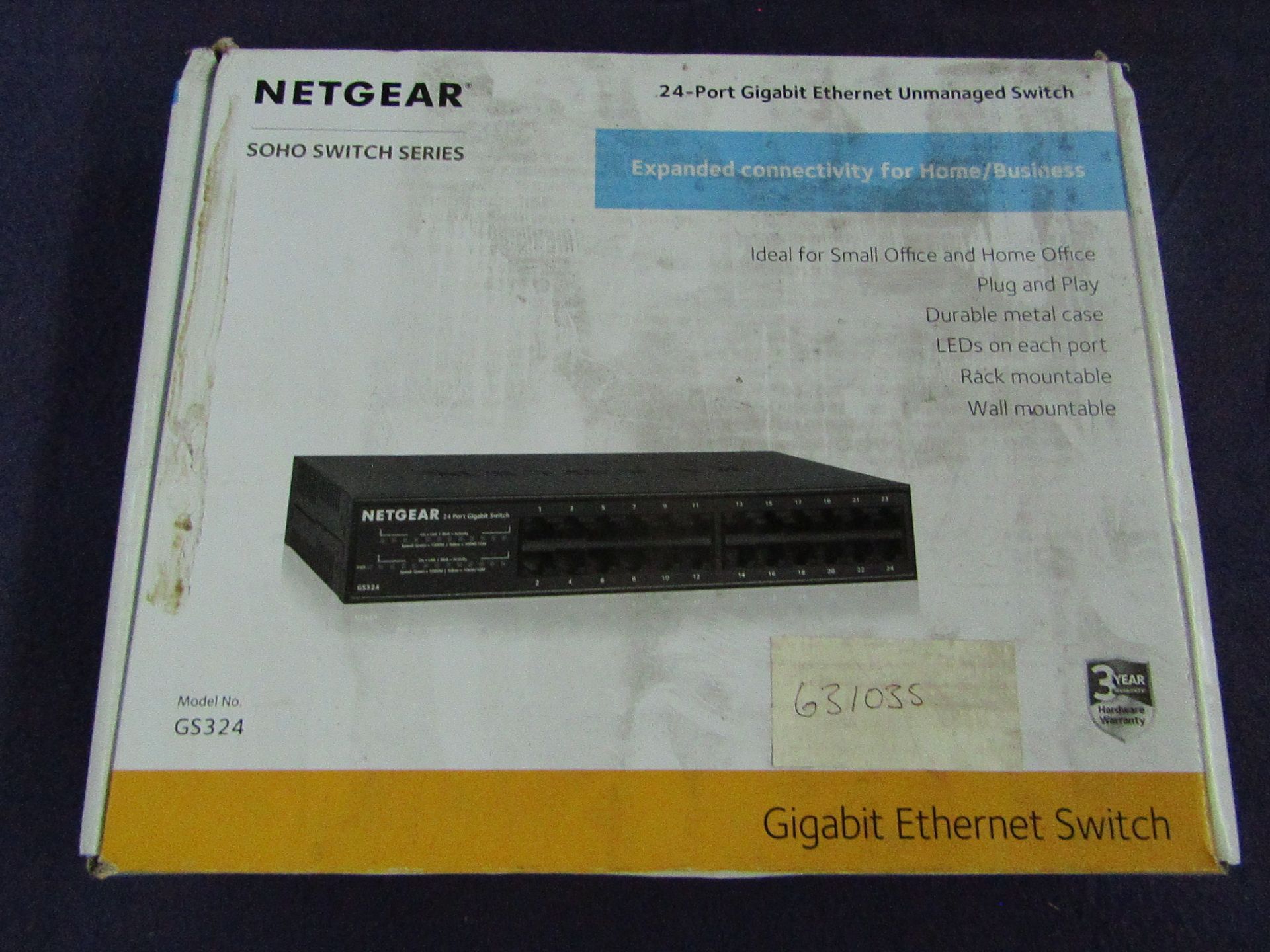 Netgear - Soho Switch Series 24-Port Gigabit Ethernet Unmanaged Switch - Unchecked & Boxed.