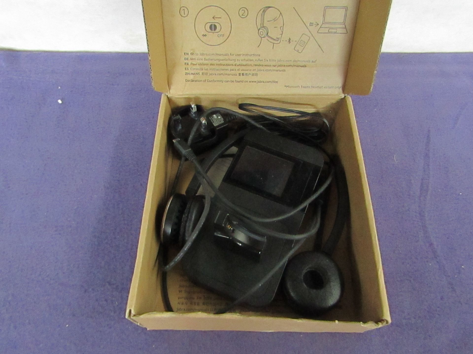 Jabra - Evolve 75 Wireless Headset - Untested & Boxed.