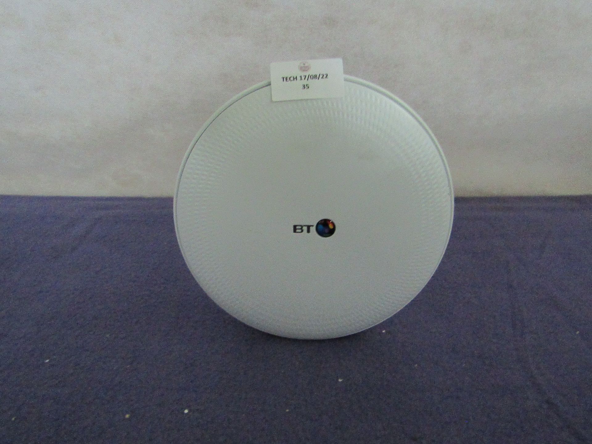 BT - Whole Home Wi-Fi Booster Disc - White - Untested, Non Original Box.