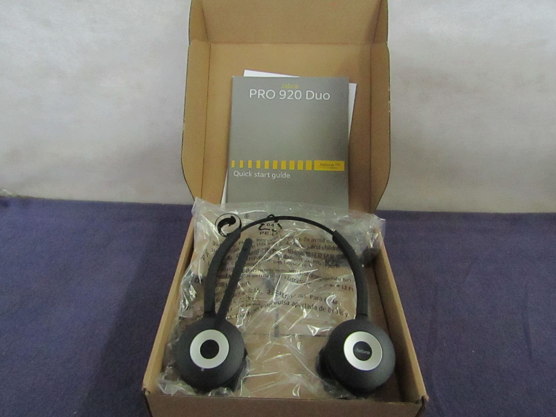 Jabra - Pro 920 Duo Headset - Untested & Boxed.