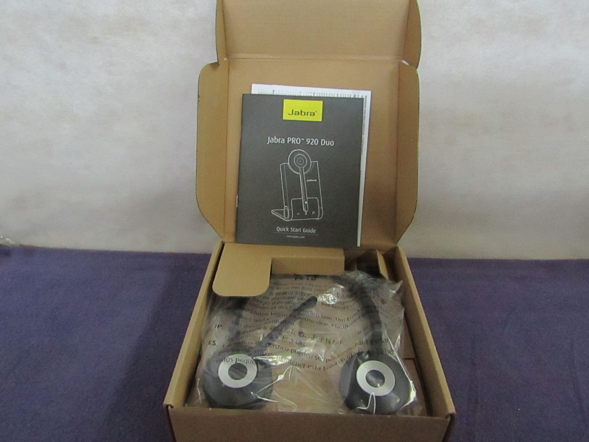 Jabra - Pro 920 Duo Headset - Untested & Boxed.