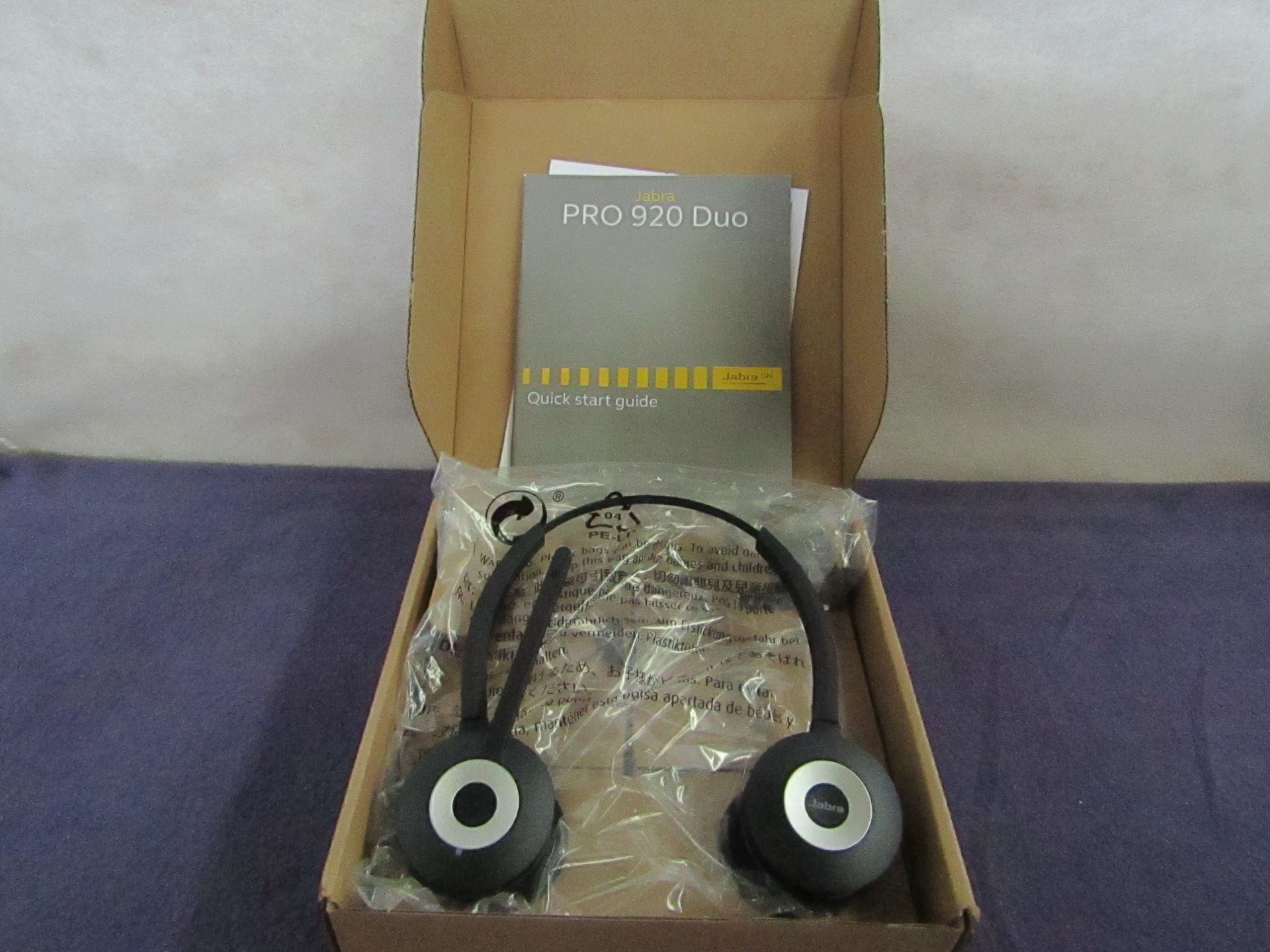 Jabra - Pro 920 Duo Headset - Untested & Boxed.