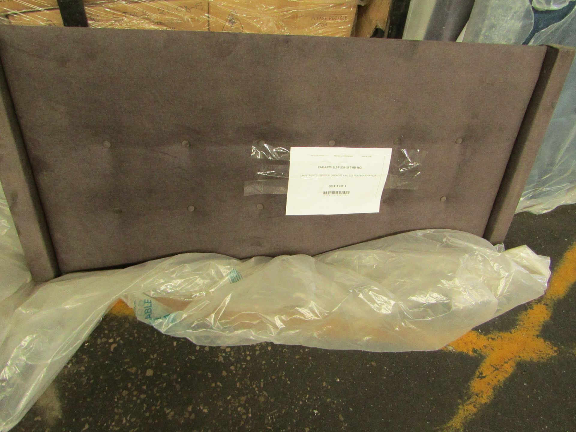 | 1X | SLEEPEEZEE FLORIDA 5FT KING SIZE HEADBOARD IN NOIR | LOOKS IN GOOD CONDITION NO PACKAGING -