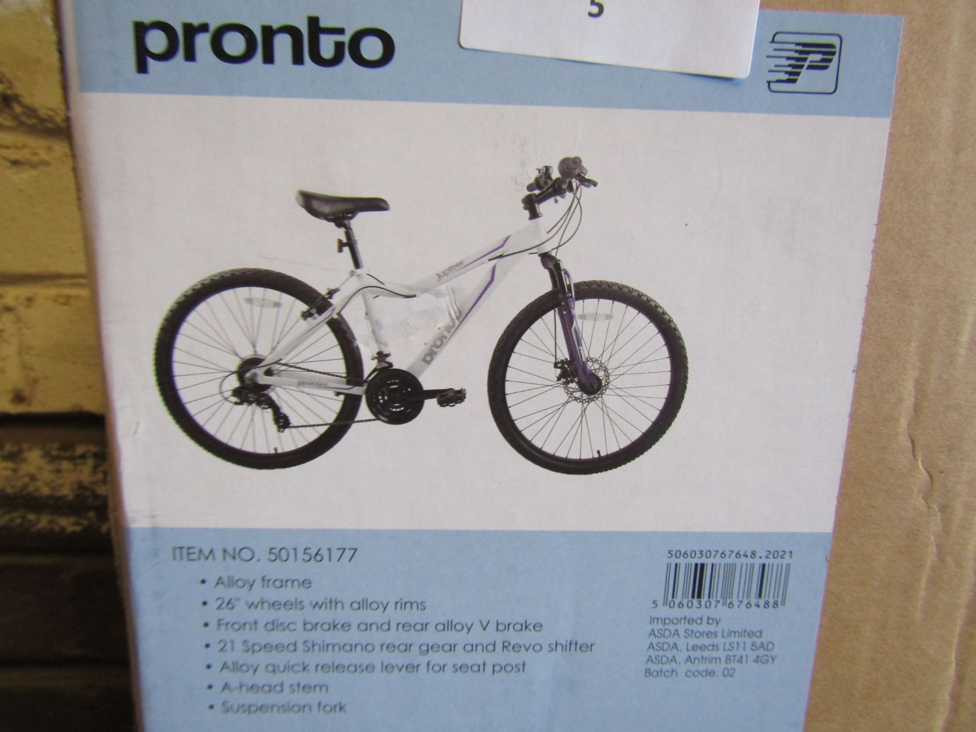 Pronto Jupitor ladies mountain bike Bike, used and unchecked, load ref ASD23004034