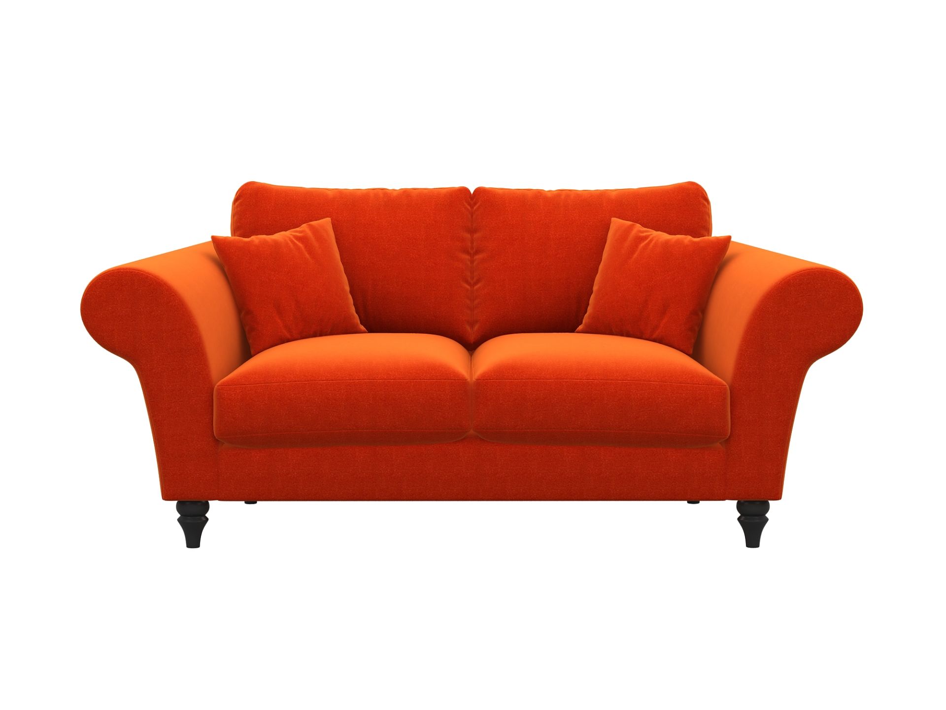 1x Cavendish Upholstery Emma 2 Seater Sofa, Handmade in the UK - Stella Fire - RRP œ1799 - New,