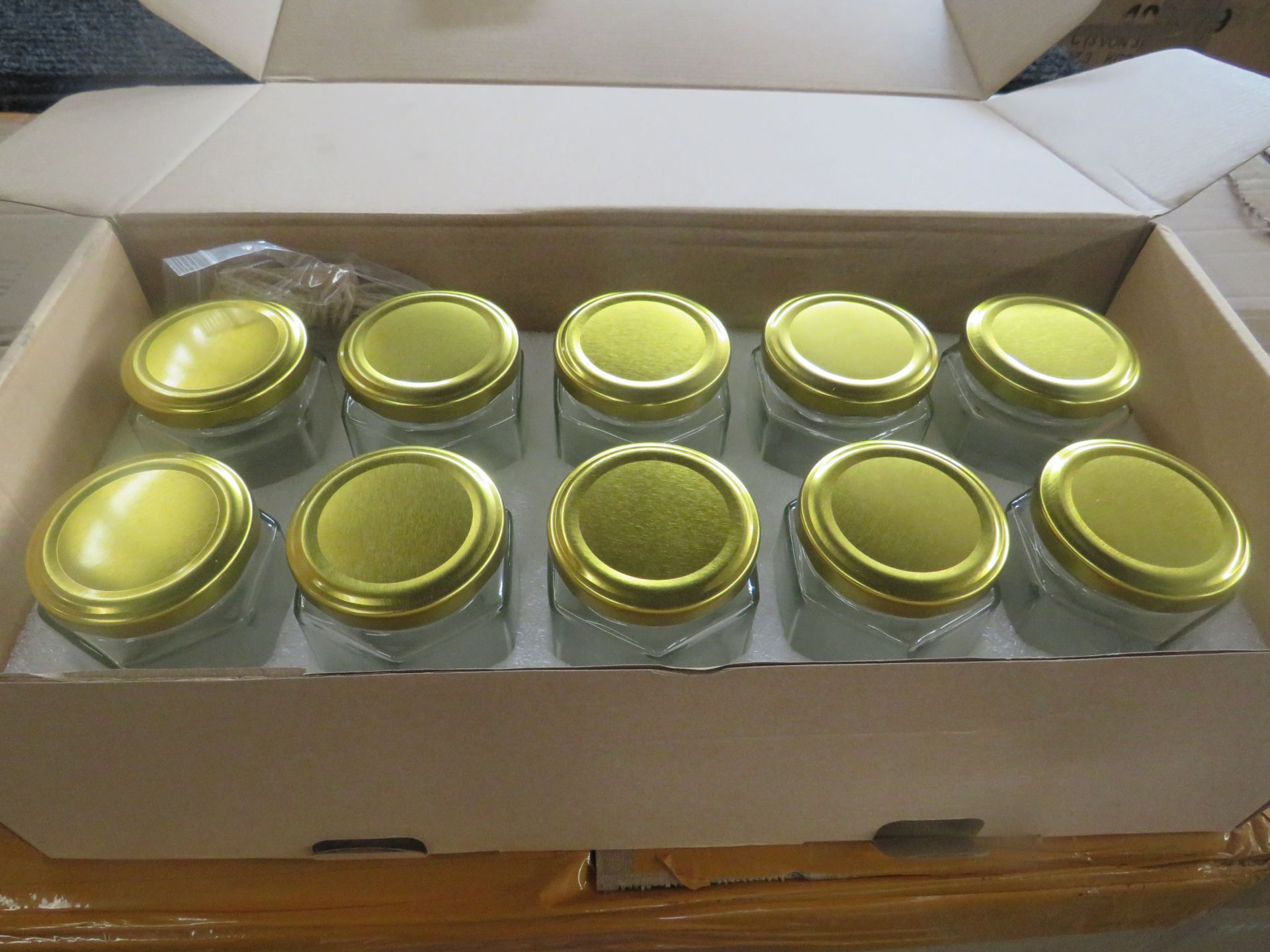 2x HEMOTON 10pcs Jam Jars Glass Spice Jars Portable Useful Honey Jars for Home Kitchen Wedding