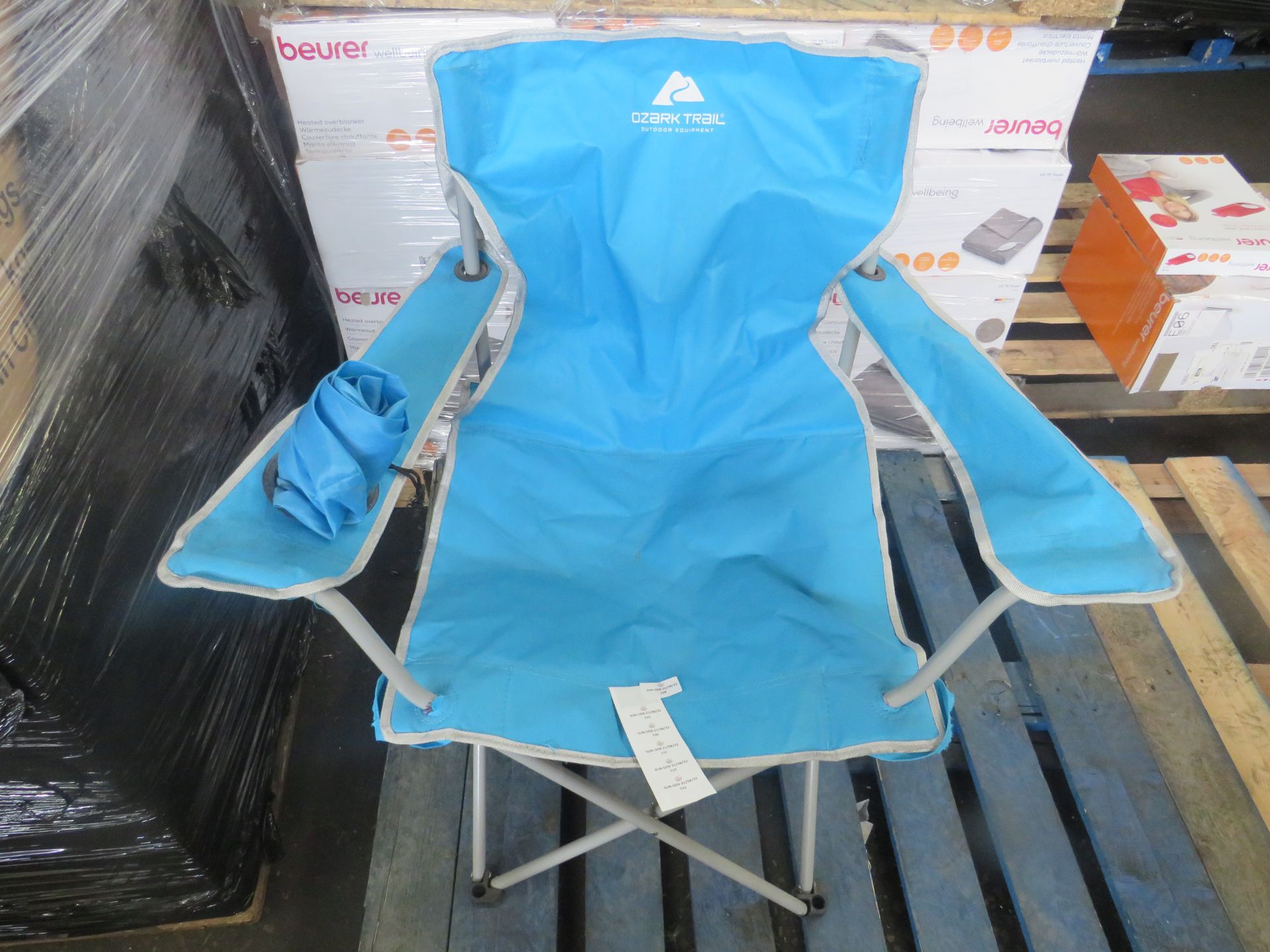 Ozark Trail - Blue Foldable Chair - Unused With Original Tags.