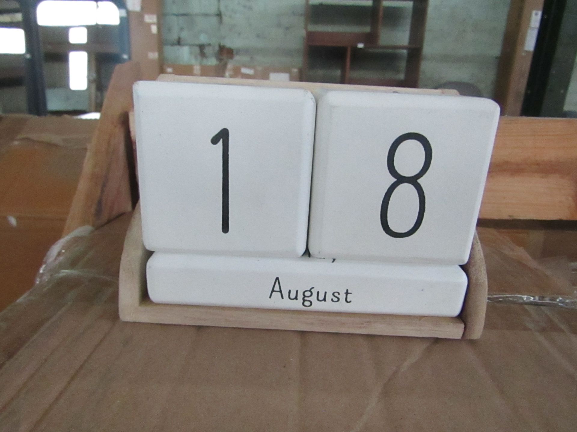 Cox & Cox Cement Perpetual Calendar RRP Â£50.00 - This item looks to be in good condition and