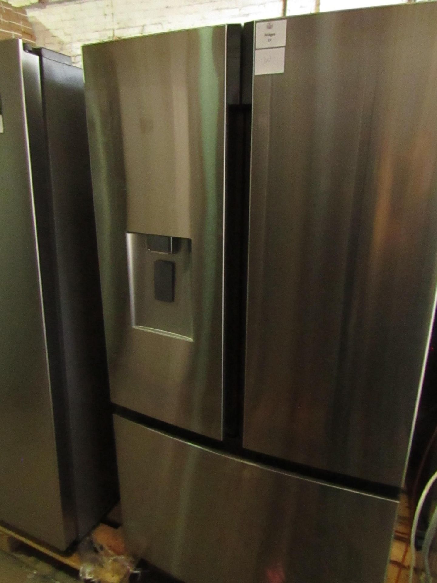Hisense RF750N 3 door american fridge freezer with ice nad water dispenser, tested and working for