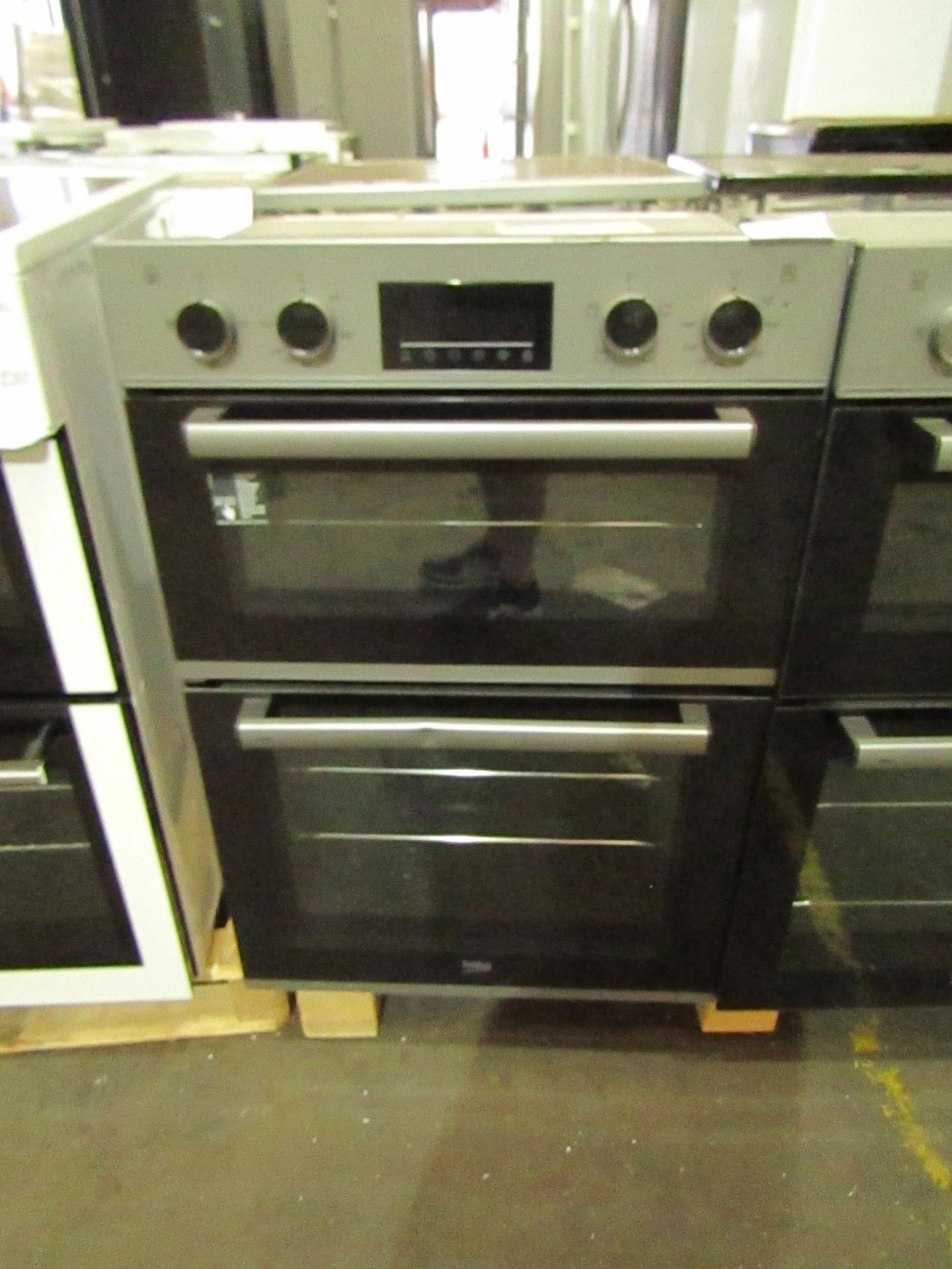 BEKO Pro RecycledNet Electric Double Oven Silver BBXDF22300S RRP ??329.00 - The items in this lot