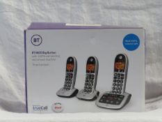 BT 4600 Duo set of Big Button Digital telephones with nuisance call blocker built in, looks unused