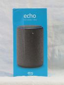 Amazon Echo 3rd gen smart speaker, unchecked in original box