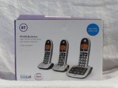 BT 4600 Duo set of Big Button Digital telephones with nuisance call blocker built in, looks unused