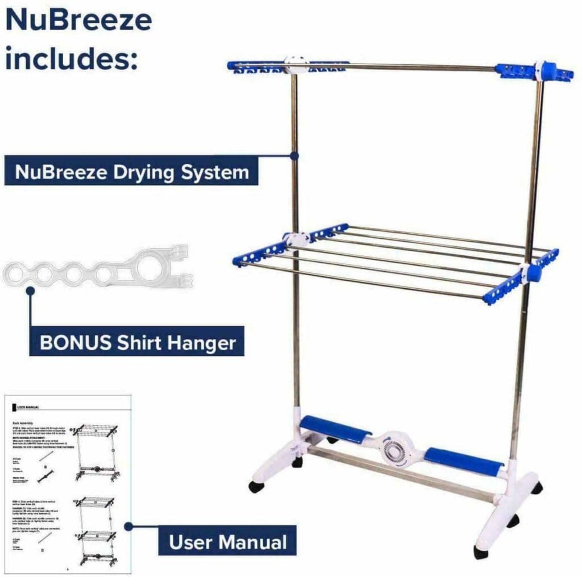 | 1X | NU BREEZE DRYING SYSTEM | UNCHECKED AND BOXED | RRP - |