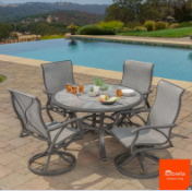 Costco Sunvilla Hayden 5 piece sling garden dining set, unchecked and boxed, RRP £859