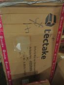 Tectake - Bar Table Made Of Steel Foldable White - Unchecked & Boxed. RRP £97.99.