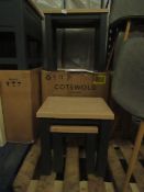 Cotswold Company Chester Charcoal Nest Of 3 Tables RRP Â£195.00 - The items in this lot are