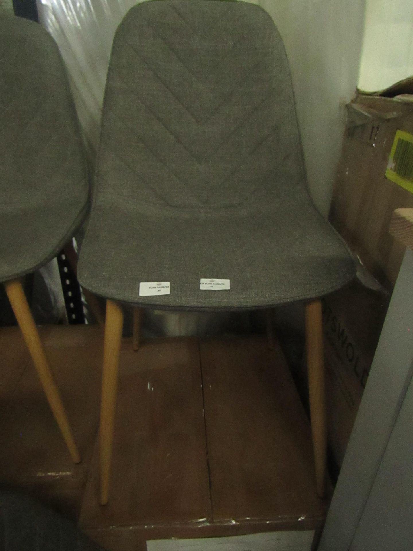 Cotswold Company Modern Upholstered Dining Chair - Grey 3 RRP Â£150.00 - This item looks to be in