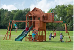 Back yard discoveries Sky fort play set, unchecked return, RRP œ1399, comes on 2 pallets
