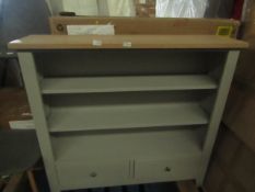 Cotswold Company Chester Dove Grey Low and Wide Bookcase RRP Â£499.00 - This item looks to be in