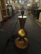 Oka Goblet Table Lamp in Matte Gold RRP Â£275.00 - This product has been graded in B condition, it