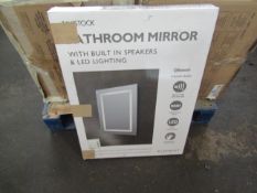 Travistock - Bathroom Miirror With Built-In Bluetooth Speaker & LED Lighting - Unchecked & Boxed.