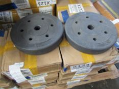4 Sets Of 5KG Weight Plates ( 40KG Total ) - No Handles Or Accessories Present - New & Boxed.