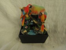 5x Katerina Souvenirs - Parrot Mini Water Fountain - EU Plug - Unused & Boxed.