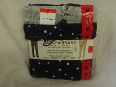 Lucky Brand - Set Of 2 Straight Legged Lounge Pants - Grey & Navy - Size Medium - Unused &