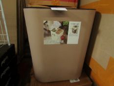 Unbranded - Small Dusty Pink 15L Double Recycle Bin - New & Boxed.