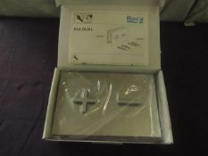 Roca - PL6 Dual Grey Lacquered Flush Plate - Good Condition & Boxed.