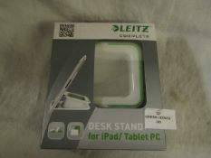 5x Leitz - Desk Stand ( Green & White ) Suitable For Ipad & Tablet - New & Boxed.