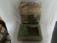 5x Hemoton - Christmas Cookie Boxes With Roll of Ribbon ( 12-Pieces Per Pack ) - New & Packaged.